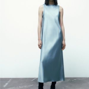 Zara satin midi/maxi dress